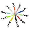Scubas Diving Swival Bolts Hook Marine Grade Steel Hook Clip with Braided Rope Lanyard Anti-lost Safety Rope 2