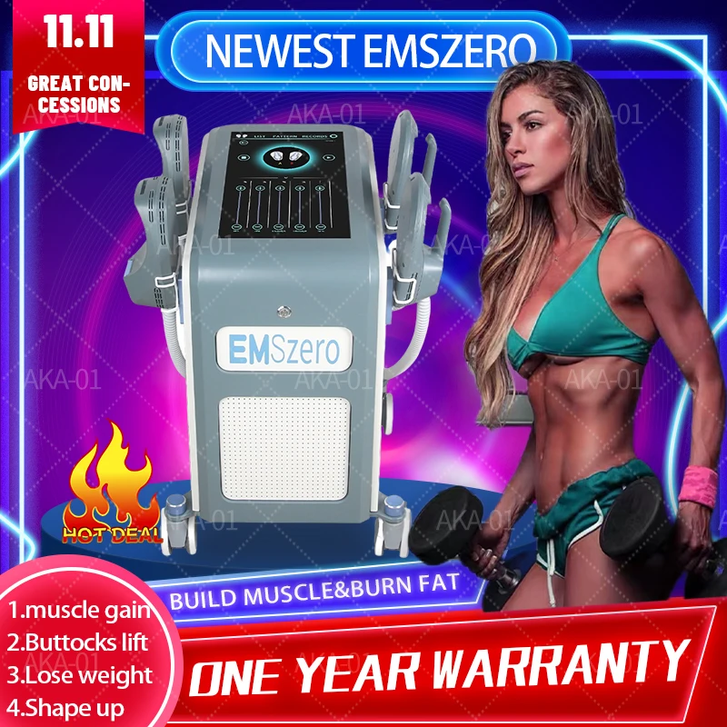 

EMSzero NEO Hi-EMT Electromagnetic Body Slimming Muscle Stimulate Fat Removal Build Sculpting Machine