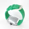 Luxury Diamond Watch For Women Elegant Tonneau Original Design Watches Fashion Ice Out Sport Rubber Strap Waterproof Mille Clock 5