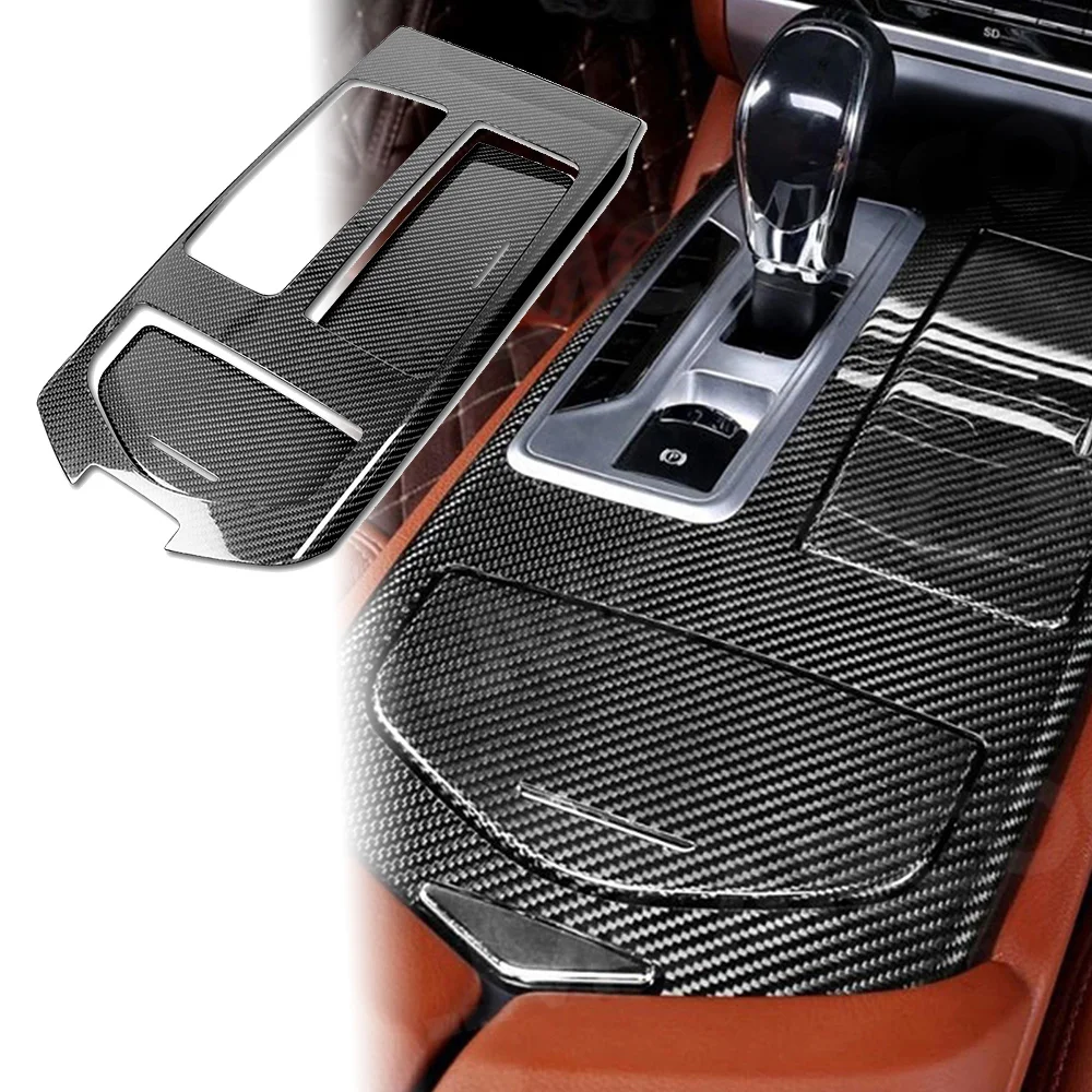 

Dry Carbon Fibre Car Gear center control panel decoration the interior Sticker decoration For For Maserati Ghibli 2014-2021