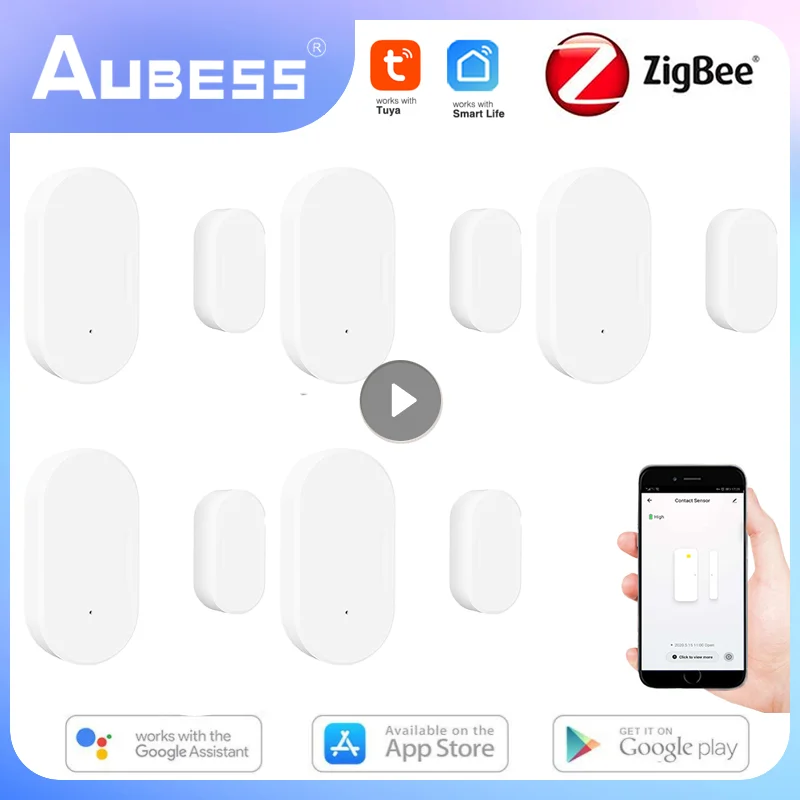 Sensore Magnetico Per Porta Tuya Zigbee Mini Wireless Window Open Closed Detector Smart Life App Control Funziona Con Alexa Google Home