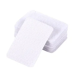 Durable 60mm Self-Adhesive Hook and Loop Fastener Dots - 30pcs (White 4x6cm)