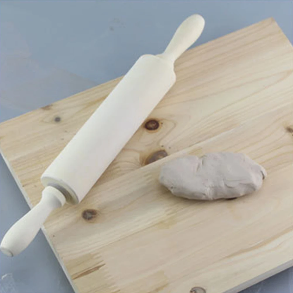 Wood Clay Stick Rolling Pin 30cm Length 4cm Diameter Excellent Workmanship  Comfortable Grip Achieve Perfect Clay