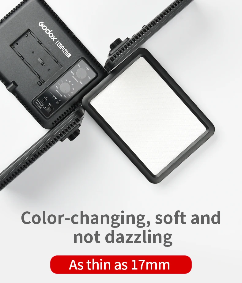 Godox P120C Led Video Light Ultra Slim Studio Continuous Lights 3300k~5600k Led Light Lamp With Battery For Camera DV Camcorder