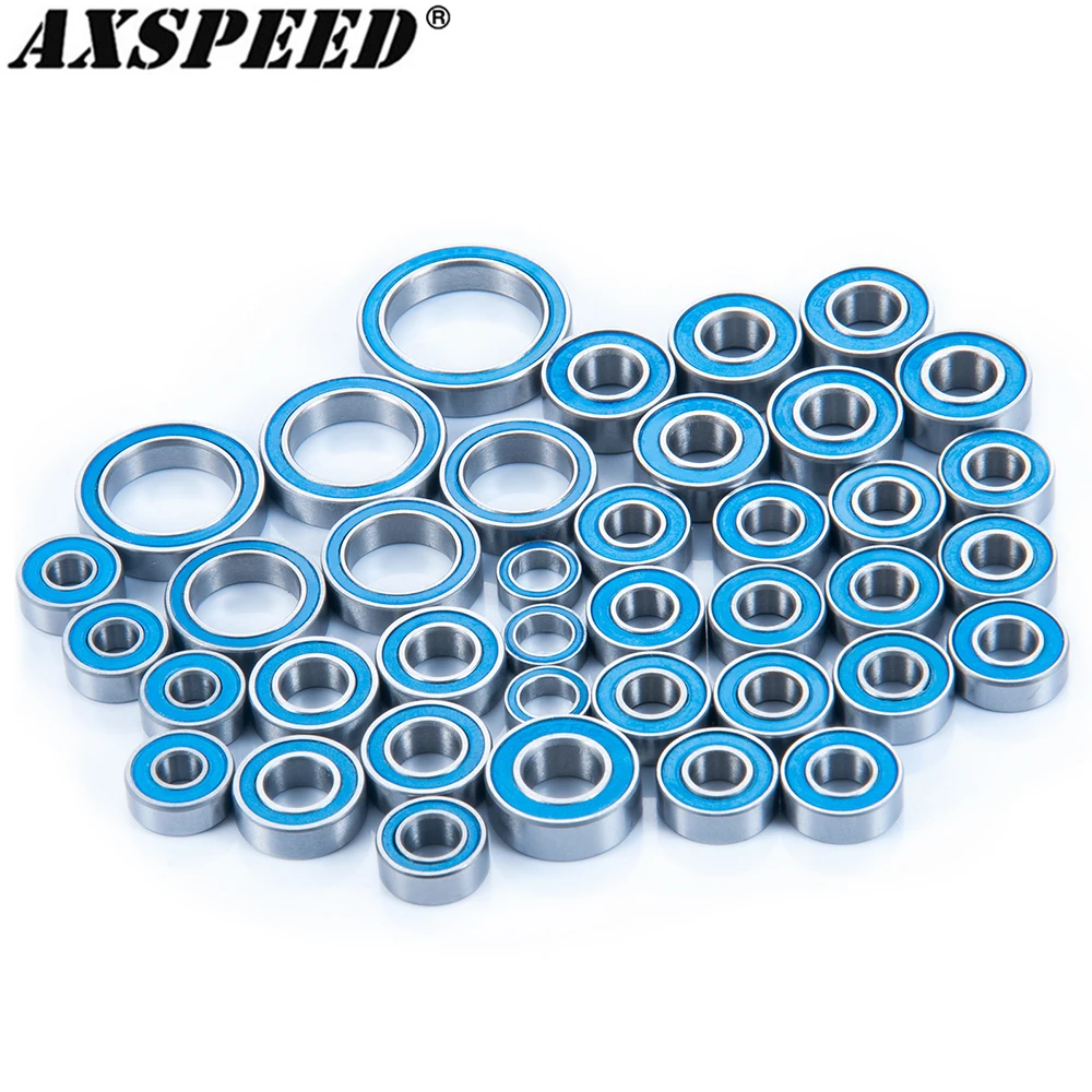 

Комплект герметичных подшипников AXSPEED 39 шт., синие шарикоподшипники TRX4 для радиоуправляемой машинки на гусеничном ходу 1/10, аксессуары для обновления бронко