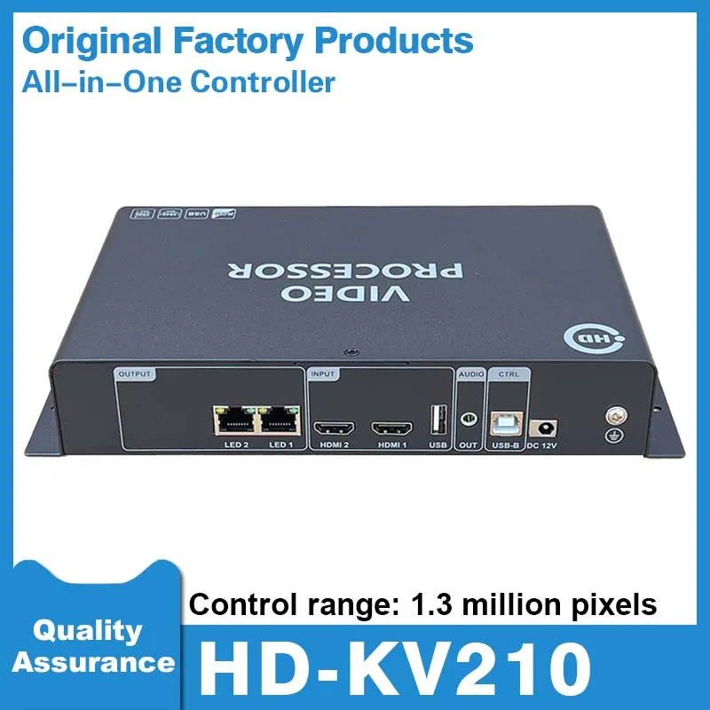 Tela de exibição led HD-KV210 processador de vídeo cor hub75 painel led led parede de vídeo tv led sinalização digital controlador matriz
