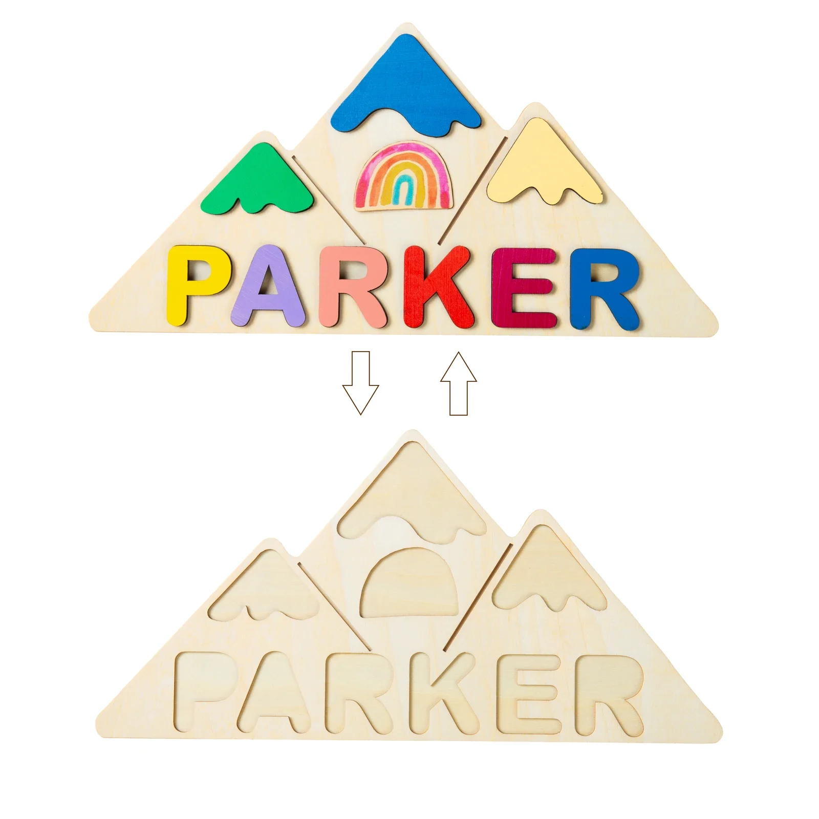 Mountain Adventure Personalized Name Puzzle 3 | Mountain Adventure Personalized Name Puzzle 2