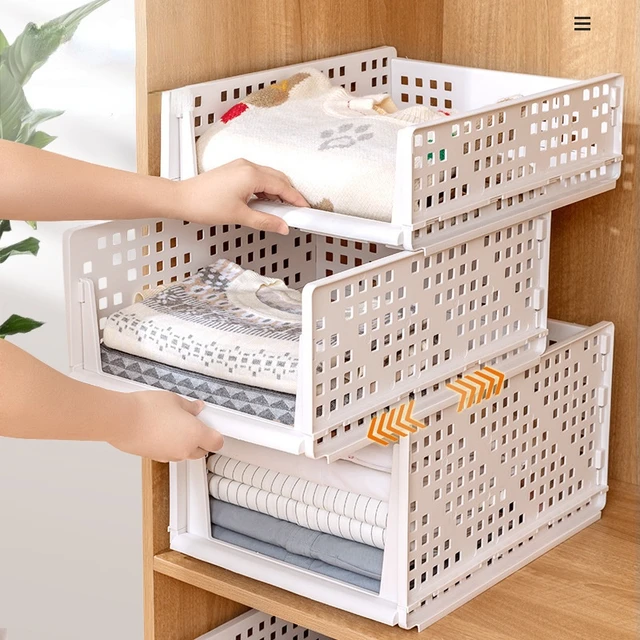 Stackable Wardrobe Drawer Units Organizer Clothes Closet Storage