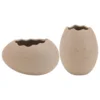 2 Pcs Small Egg Shell Vase Creative Flower Hydroponics Planting Home Pot Vases Decorative Miniature Chic Plants Container 1