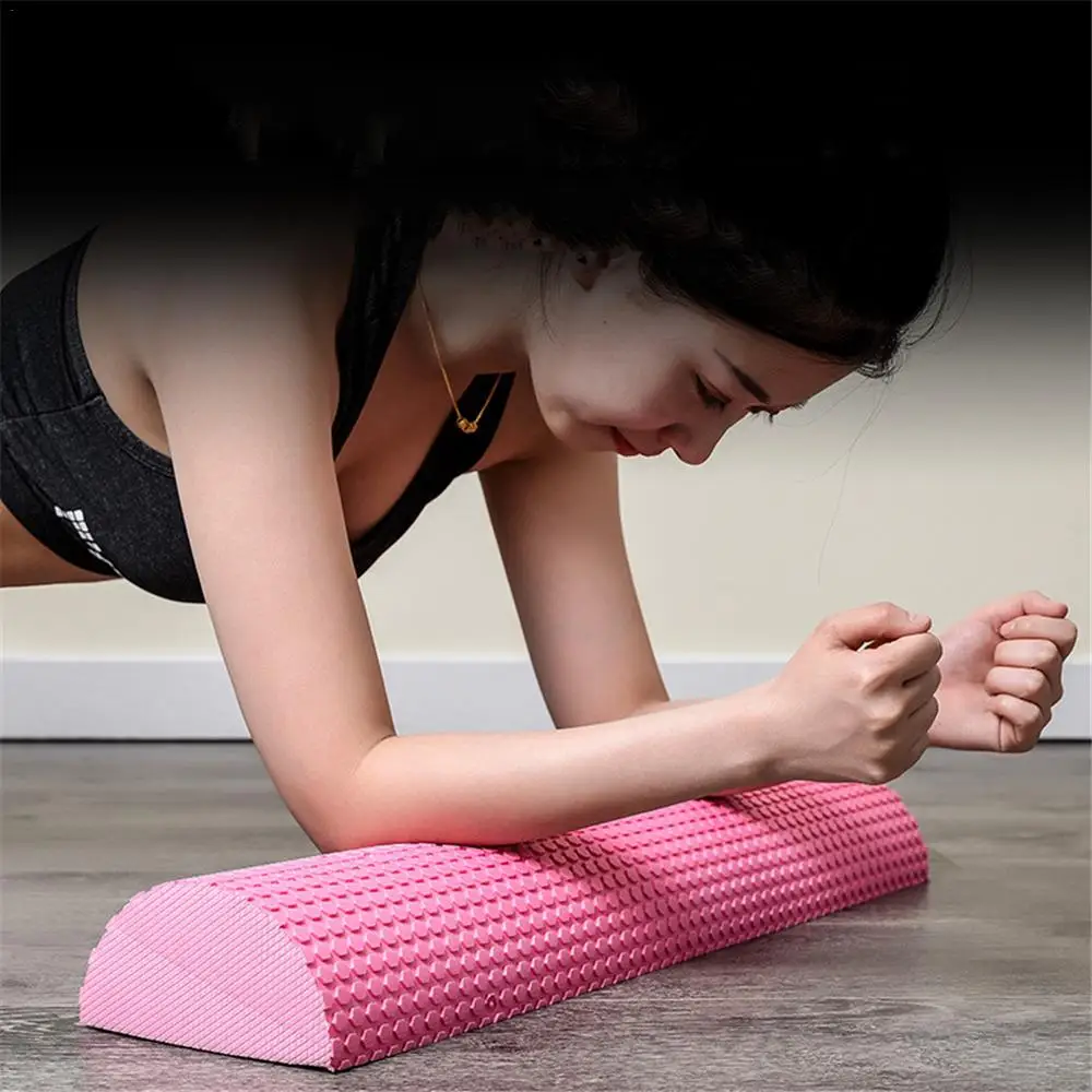 Description Picture 3 of item30/45cm Half Round EVA Massage Foam Roller Yoga Pilates Fitness Equipment Balance Pad Yoga Blocks With Massage Floating Point