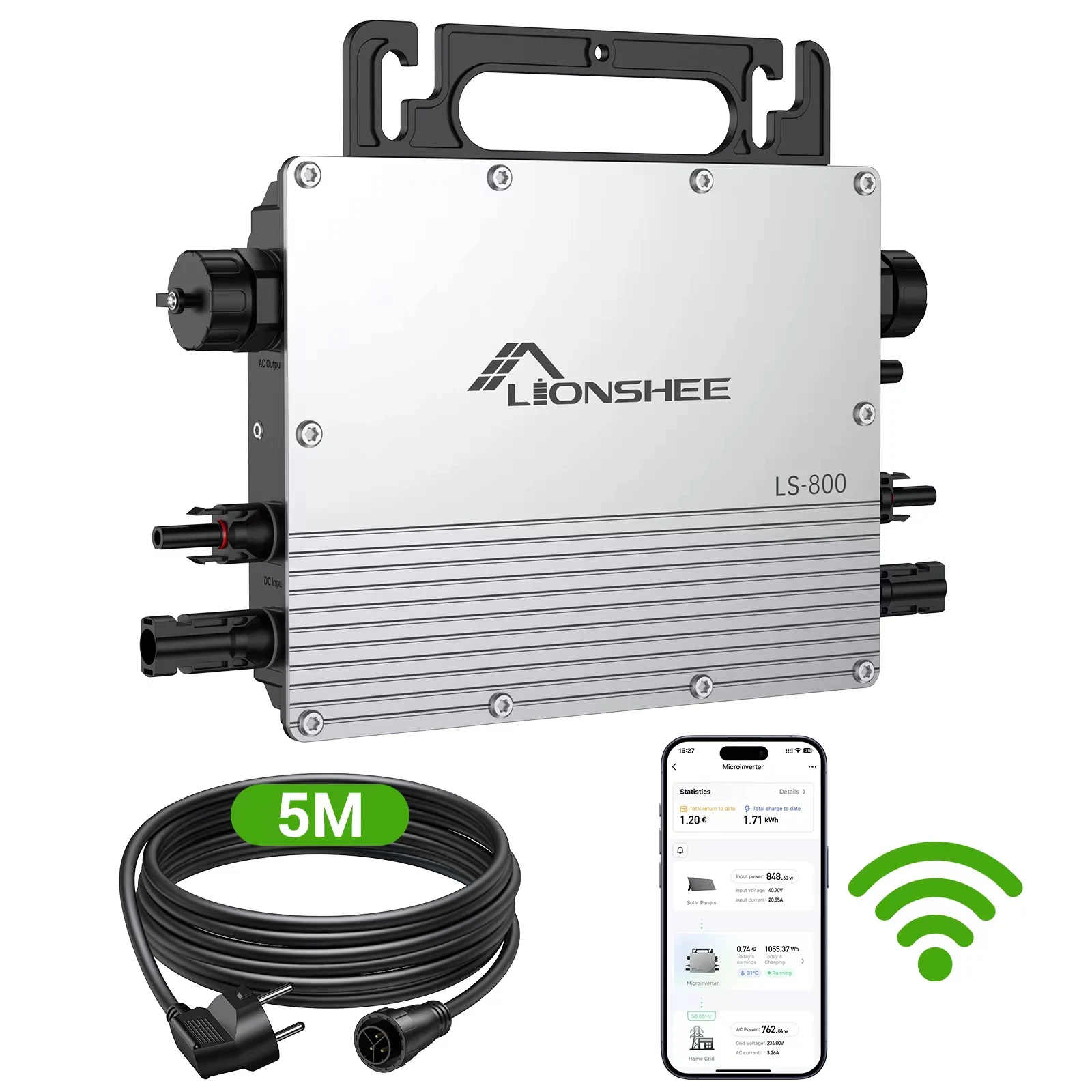 Pannelli Solari Ibridi Del Microinverter Con Il Sistema Integrato Del Balcone Del Micro Inverter 600W 800W