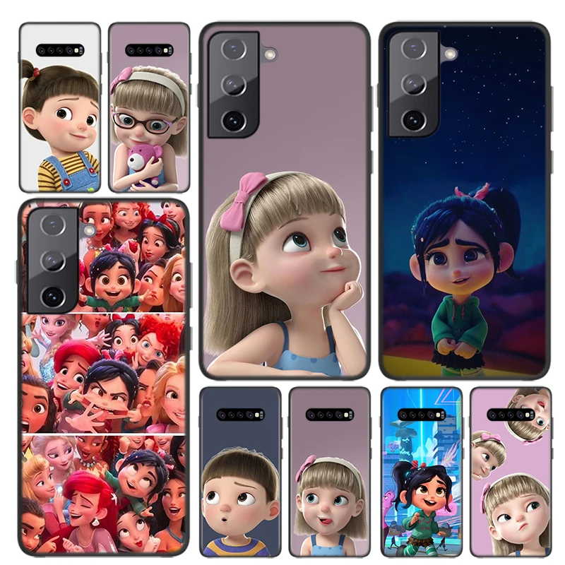 kawaii phone case samsung Soft Black Cover Minnie Mouse For Samsung Galaxy S22 S21 S20 FE Ultra S10 S10e Lite S9 Plus Pro Phone Case samsung cute phone cover