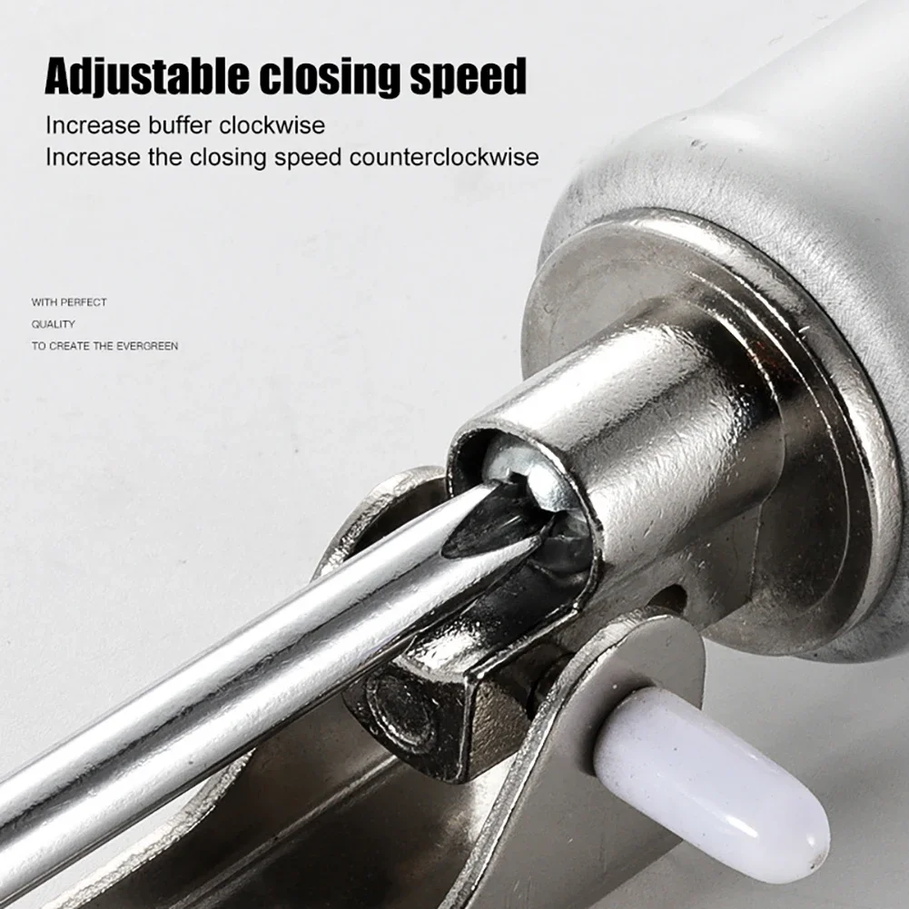 Aluminum Alloy Automatic Door Soft Close 35KG Positioning Metal Automatic Door Closer Soft Close Closers Furniture Hardware