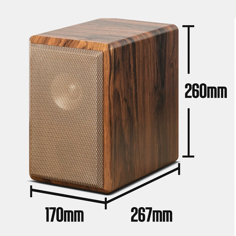 Fever Bookshelf Speaker Home KTV Passive DIY Hifi Speaker 4 Inch Full Frequency Professional BedRoom Desktop Wood Audio