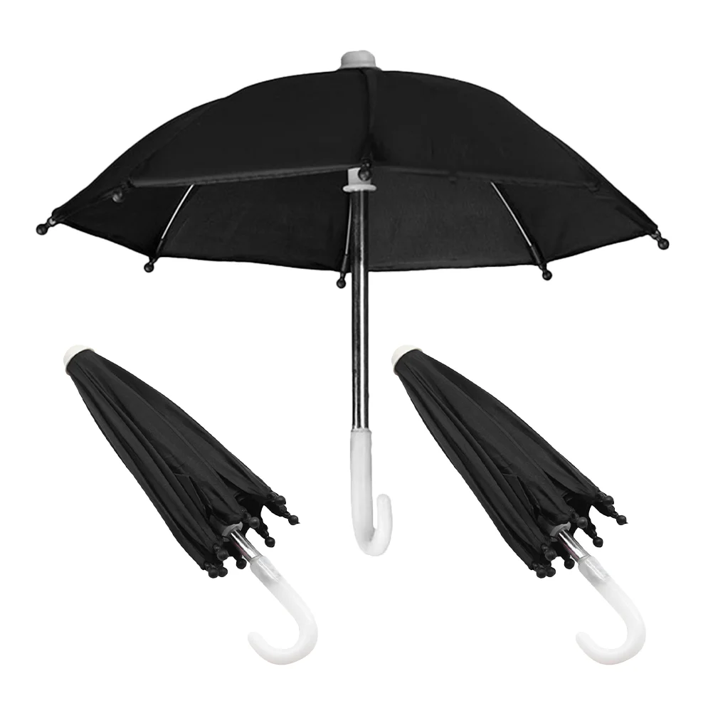3 Pcs Mini Umbrella Canning Jar Lid Umbrellas for Rain Lids Kids Toys Small Travel