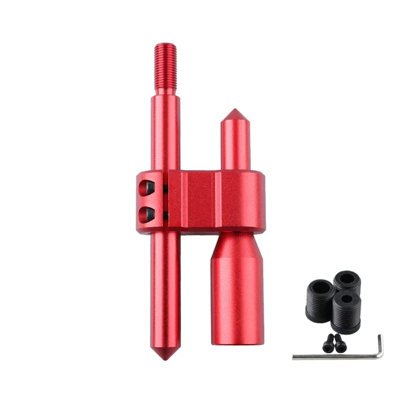 Car Aluminum High quality M12*1.25 H Type Shift Knob Extension Adjustable Extender Gear Shifter With Three Adapters