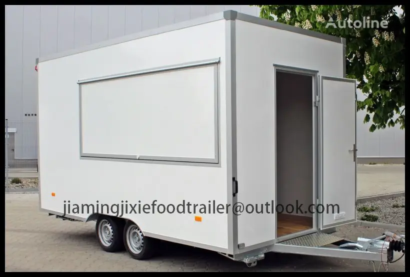Street Catering Trailer Food Truck Mobile Pizza Hotdog Cart Concession ...