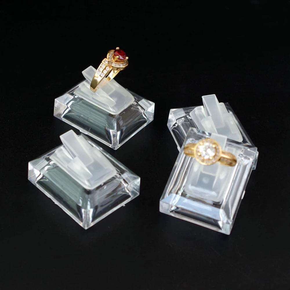 Ring Display Plastic Holder Diy Handmade Wedding Ring Storage Counter