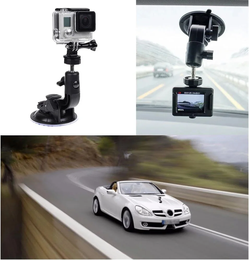 Support Ventouse Caméra Action 360° pour Gopro Hero 11 10 9 8 7