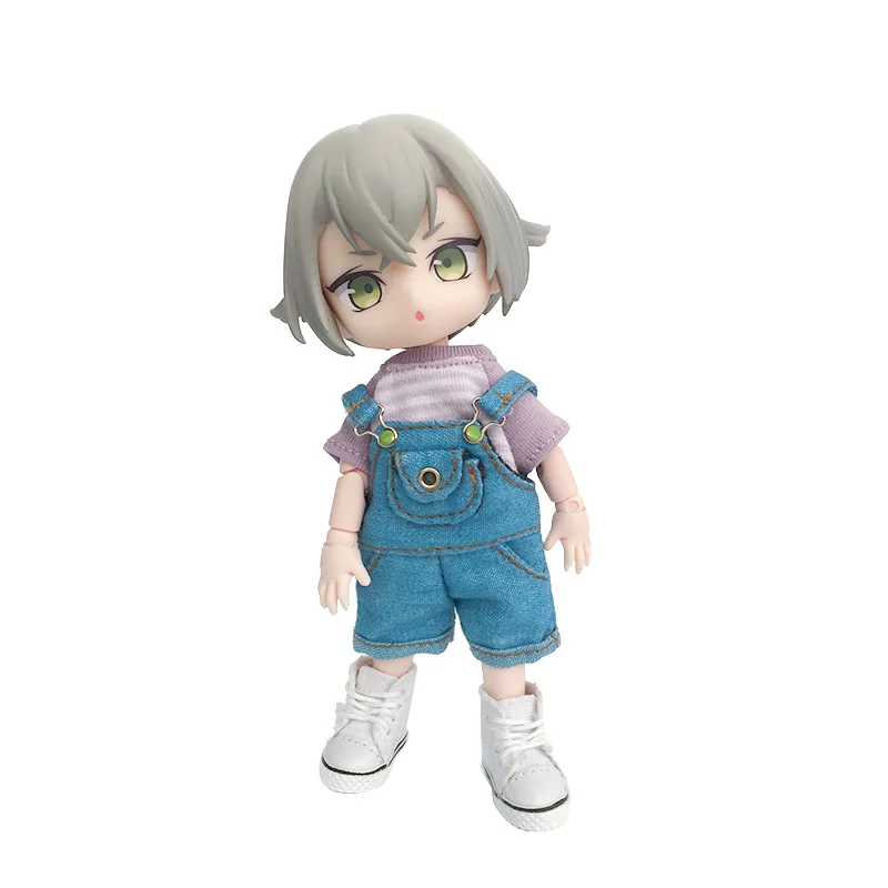 Multi Color Ob11 Doll Clothes Short Sleeve Stripe Dolls Sweater T-Shirt Doll Bottoming Shirt For Ymy Dod P9 1/12bjd Doll Molly 6
