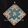 Tibetan Jewelry Copper OM Amulets Chinese Lucky Cloud Pendant TBP080 1