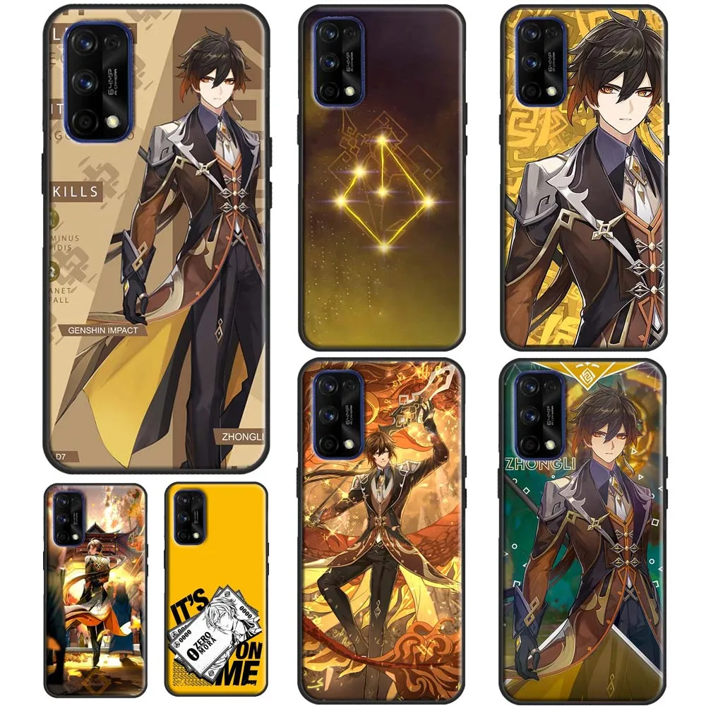 Zhongli Genshin Impact Per Oneplus 11 10 Pro 10T Nord 3 2T Ce 2 Lite Realme C55 C35 C33 C31 C30 C21Y Gt Neo 5 Case