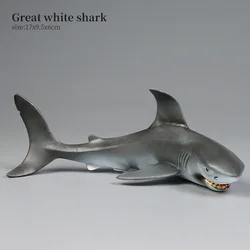 Large Shark Ocean Animal Action Figure - Decorative Toy and Gift Playset (Shark - 5)