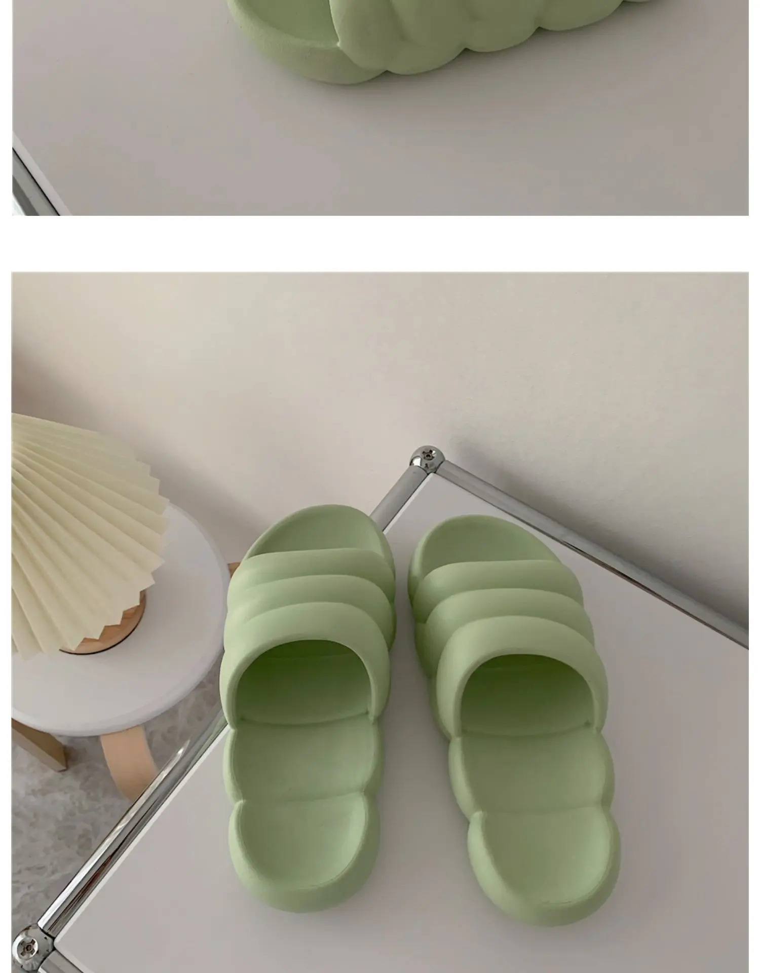 Comwarm Soft Cloud Hausschuhe Frauen Sommer Outdoor Paar trend ige Hausschuhe Home Badezimmer rutsch feste Schuhe Freizeit solide Flip-Flops – Detail 15