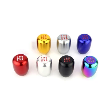 Automotive Modification Aluminum Alloy Universal Manual Transmission 5th Gear Shift Head Wave Stick Head Shift Lever Head 1