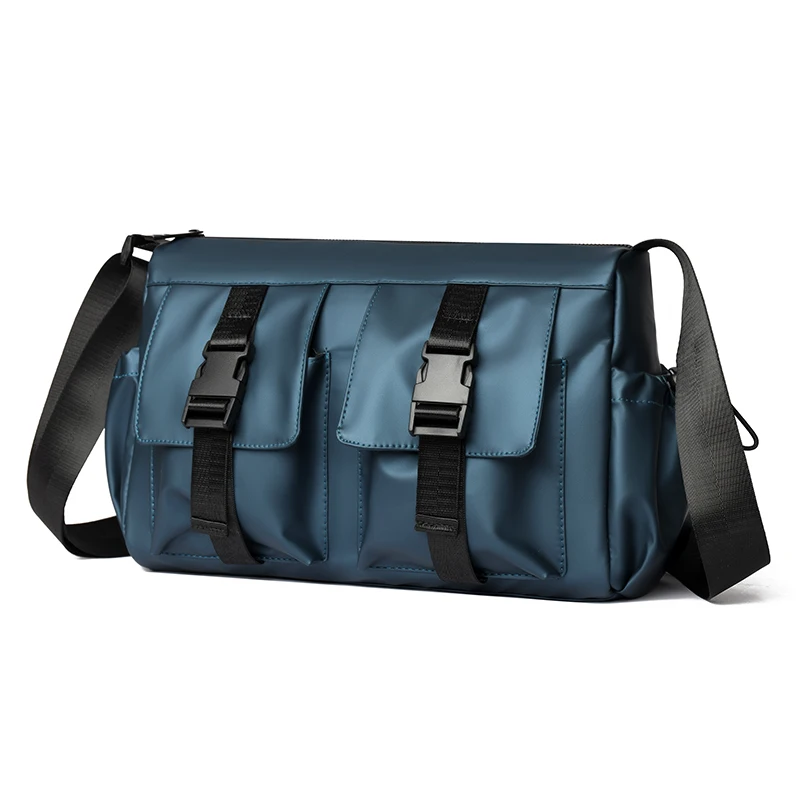 Men's crossbody bag - with adjustable shoulder straps, spacious main compartment and side pockets - for daily work, travel, comm