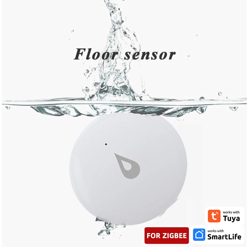 

ZigBee TUYA Water Leak Detector Flood Sensor Water Tank Full Water Linkage Security Alarm System Smart Life APP Remote Monitor