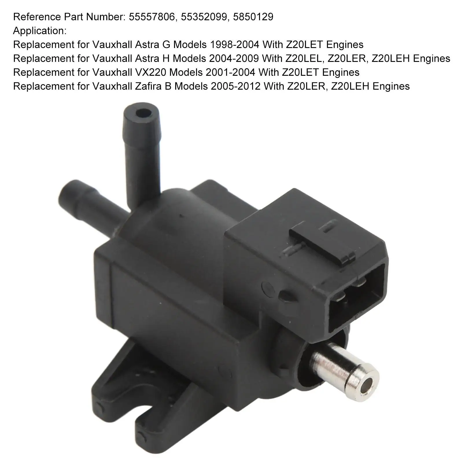 Boost Pressure Control Valve Rust Proof 55557806 High Hardness for car