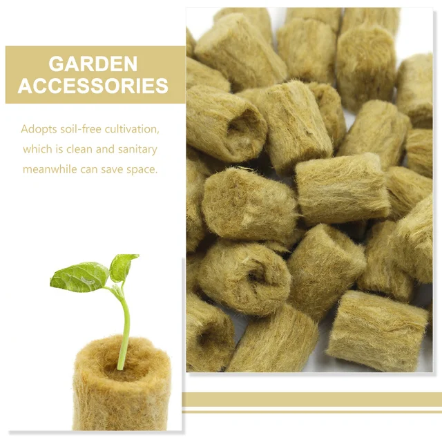 50 Dcs Phyto Stoneugool Grow Cockes Rock Gyapjú Indító Hidroponikus Mini Blokkok Lakosztály Leelõzõ Táptalaj - Image 2