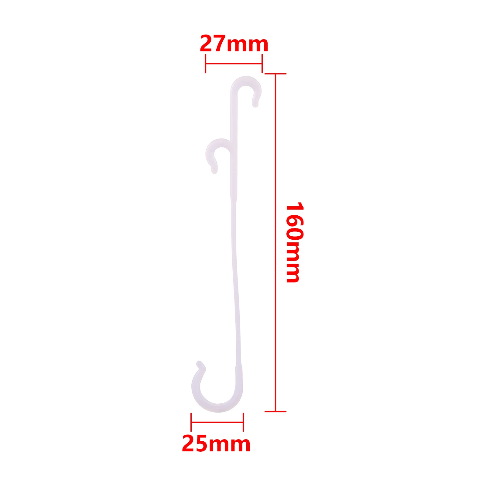 Tomato Support J Shaped Ear Hook Clip Garden Vegetable Grape Vine Fastener Buckle Prevent Fruit Cluster Falling 13/16cm 5/200Pcs