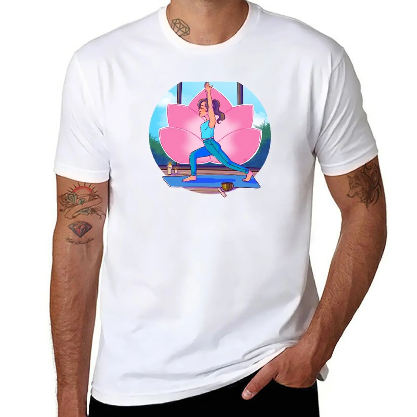 

New Zen attitude on the carpet T-Shirt oversized t shirt black t shirt summer tops heavyweight t shirts Men's cotton t-shirt