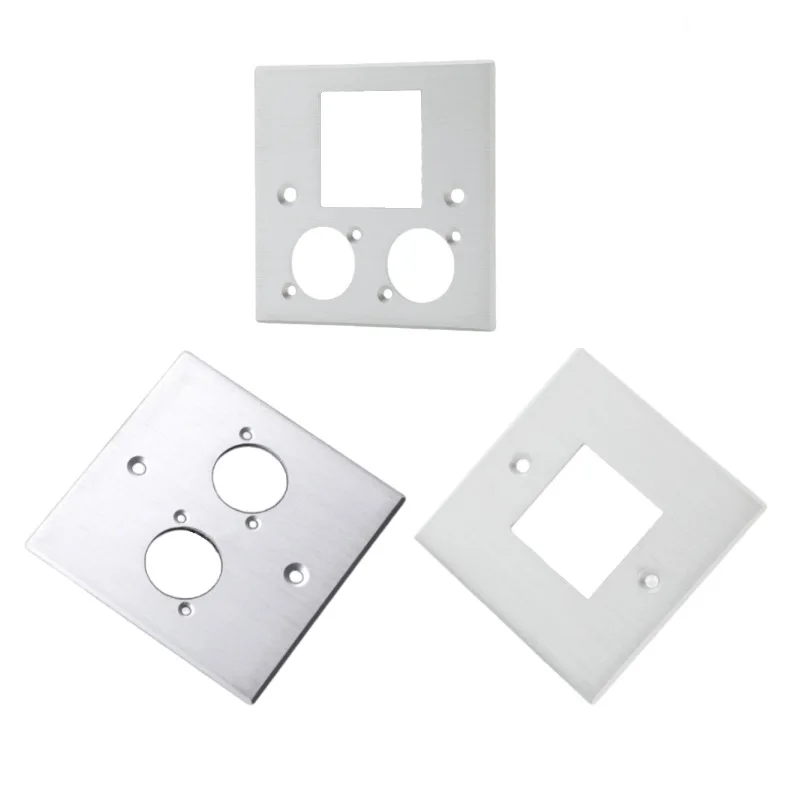 

D type 86 type 86mm brushed metal panel Aluminum alloy screw mount chassis wall mount panel