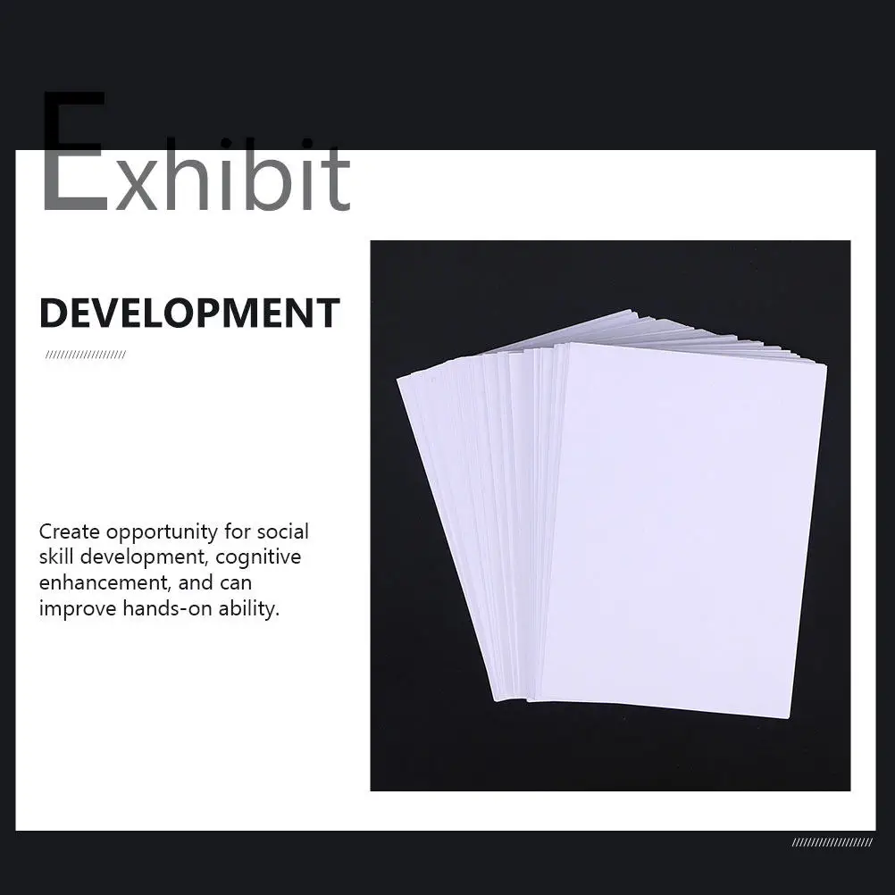 100Pcs 학생 초보자를 위한 고급 표면 수채화 종이 드로잉 용지 연필 잉크 크레용과 호환 가능