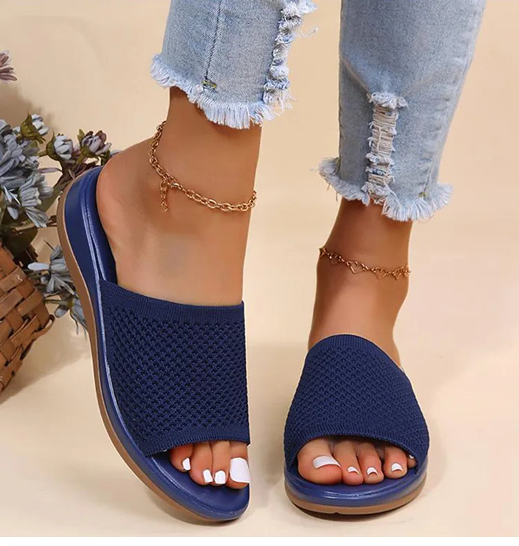 Women Sandals 2022 New Summer Sandals Shoes Women Heels Sandals Breathable Mesh Slipper Wedges Chaussure Femme Summer Flip Flops