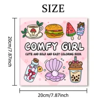 COMFY GIRL Bold-easy Patterns Coloring Book for Adults Cute Drawing Book Perfect Gift for Party and Birthday 2