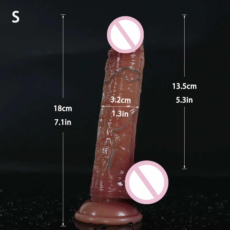 12/8/7 Inch Silicone Penis Huge Realistic Dildo Dong with Suction Cup for Women Masturbation Lesbain Anal Sex Toys for Adults 18 Sex Toys