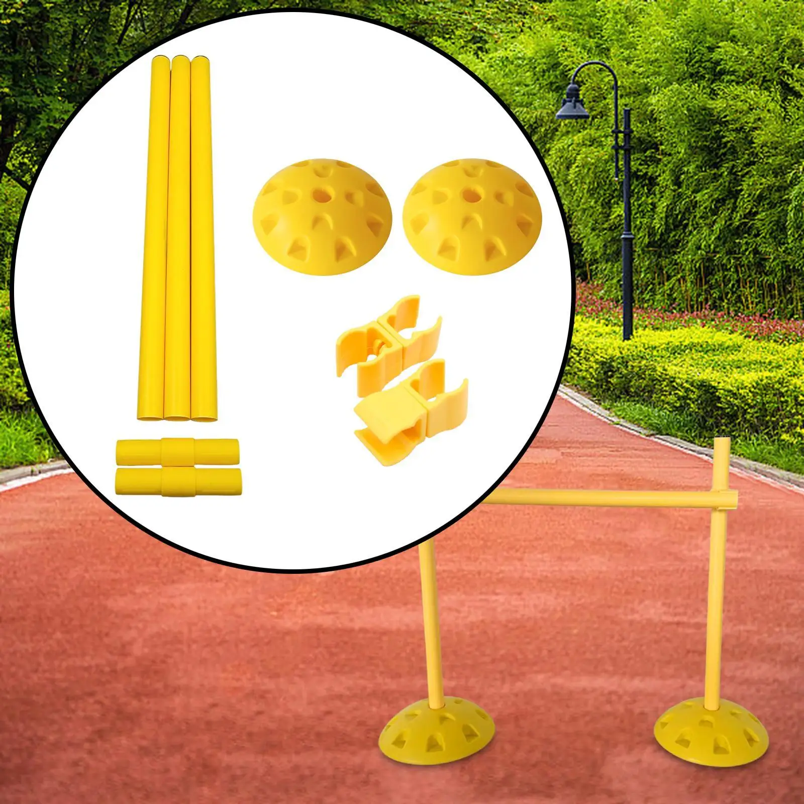 Speed Training Hurdles, Agility Hurdle with Base for Men Women Practical Jumping Bar Sports Equipment for Workout, Football