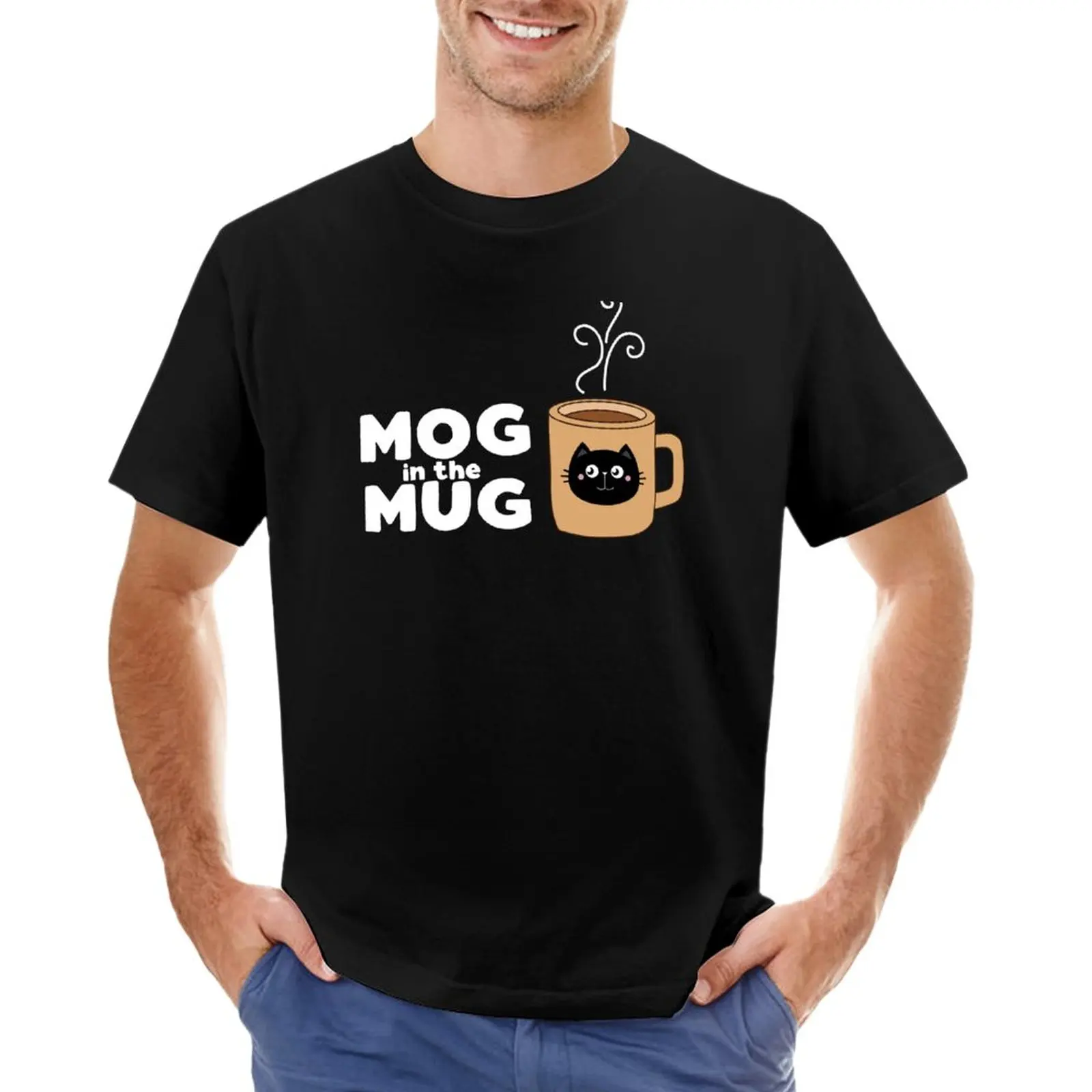 

Mog in the Mug T-Shirt summer clothes custom t shirt designer t shirt men