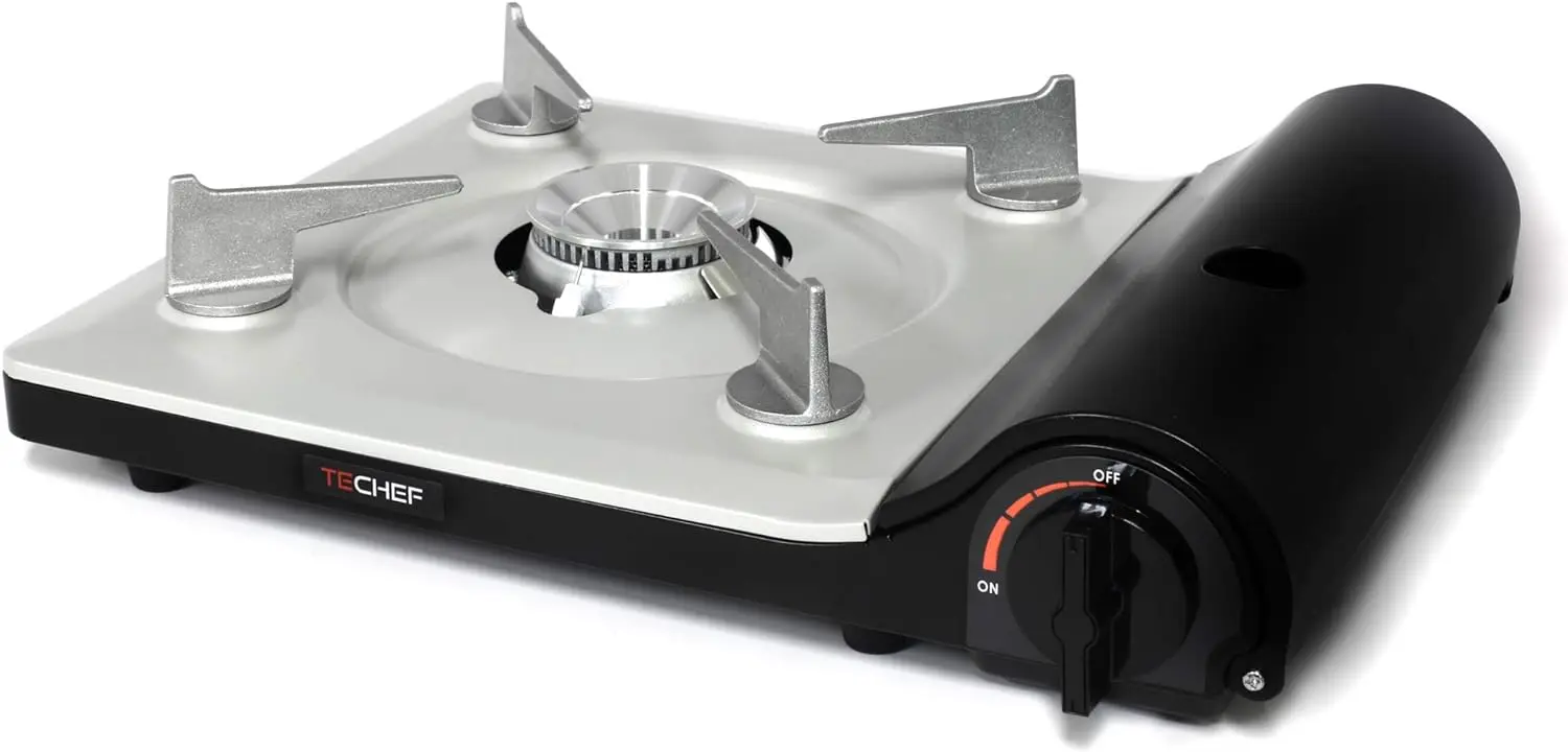 TECHEF - Stovetop Korean BBQ Non-Stick Grill Pan with Agni Portable Gas Stove Burner, Made in Korea 4