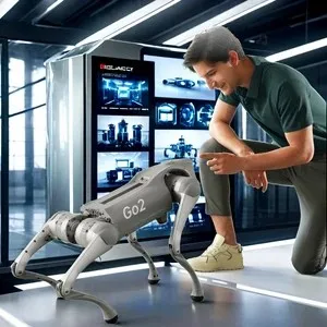 Robot domestico intelligente Go2 Pro, cane robot con intelligenza artificiale, cane robot da compagnia.