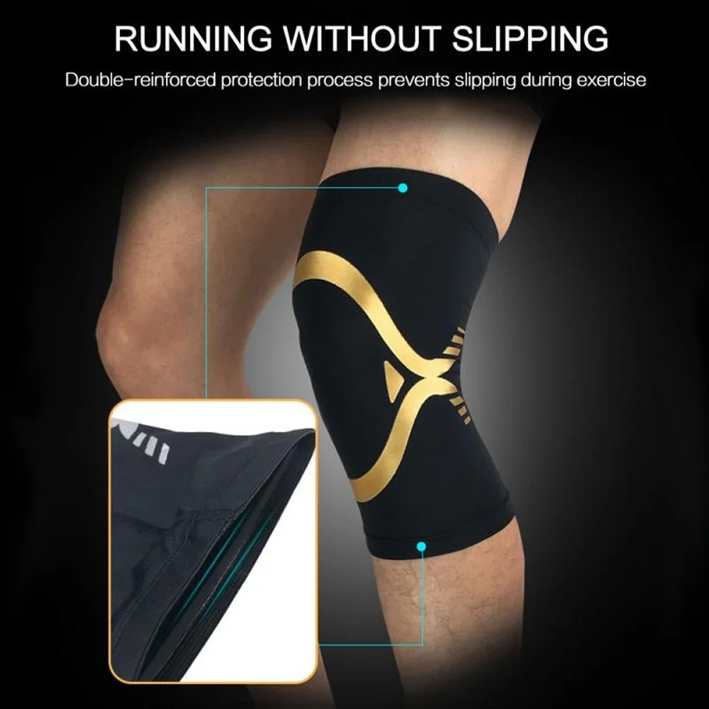 1Pair Recovery Compression Knee Sleeve Braces for Knee Pain for Men&Women Running, Basketball, Volleyball, Weightlifting, Gym