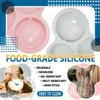 Reusable Air Fryer Egg Mold Non-Stick Air Fryer Baking Pan 3 Cavity Silicone Muffin Pans for Baking Hamburger Bun Pan Bakeware 5