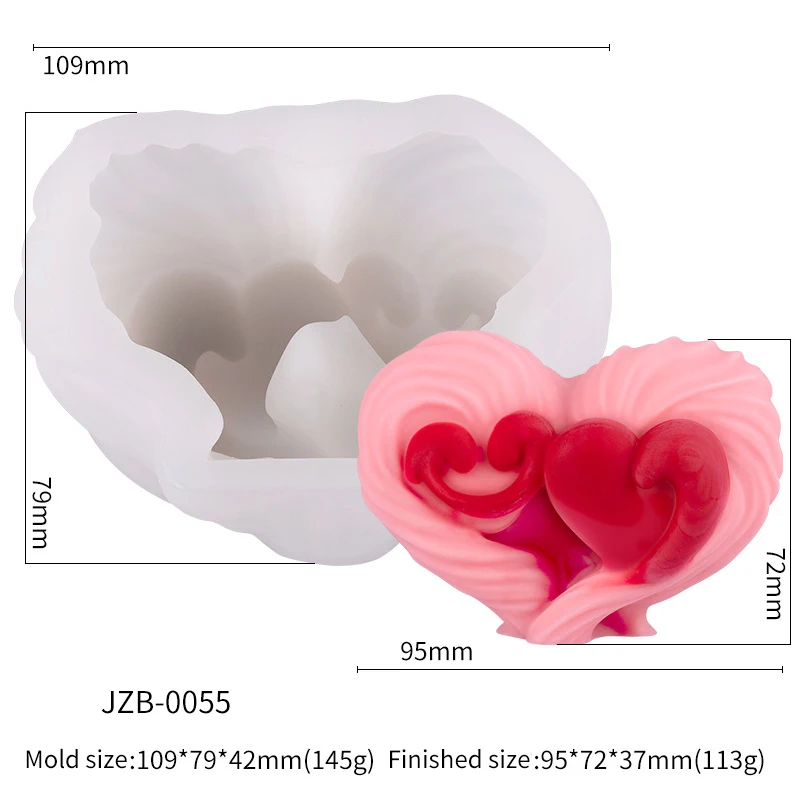 Lot De 4 Moules En Silicone Pour La Fabrication De Bougies, 3