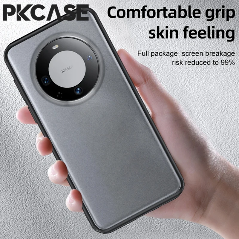 PKCASE Ice Crystal Clear Armor Case - Matte Black Transparent Cover