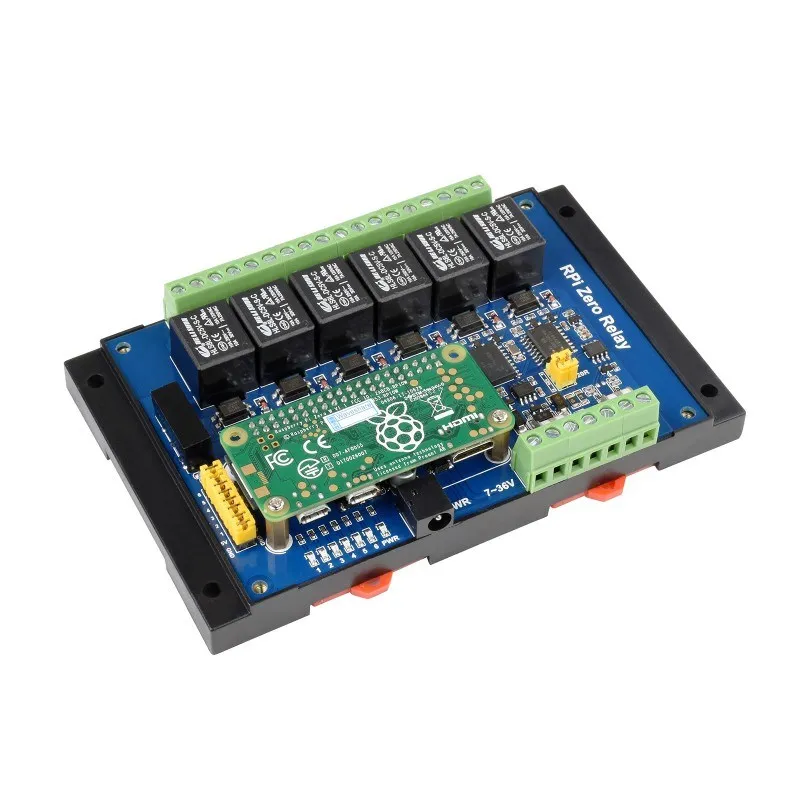 Módulo de Relé Industrial 6-ch para Raspberry pi Zero Comunicação Half-duplex Controle Uart Interruptor Automático Rs485 Can - Imagem 5