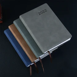 Planificateur quotidien 2022 en peau de mouton, 365 jours par jour, calendrier d'une Page, carnet de notes, Agenda, papeterie scolaire et de bureau 